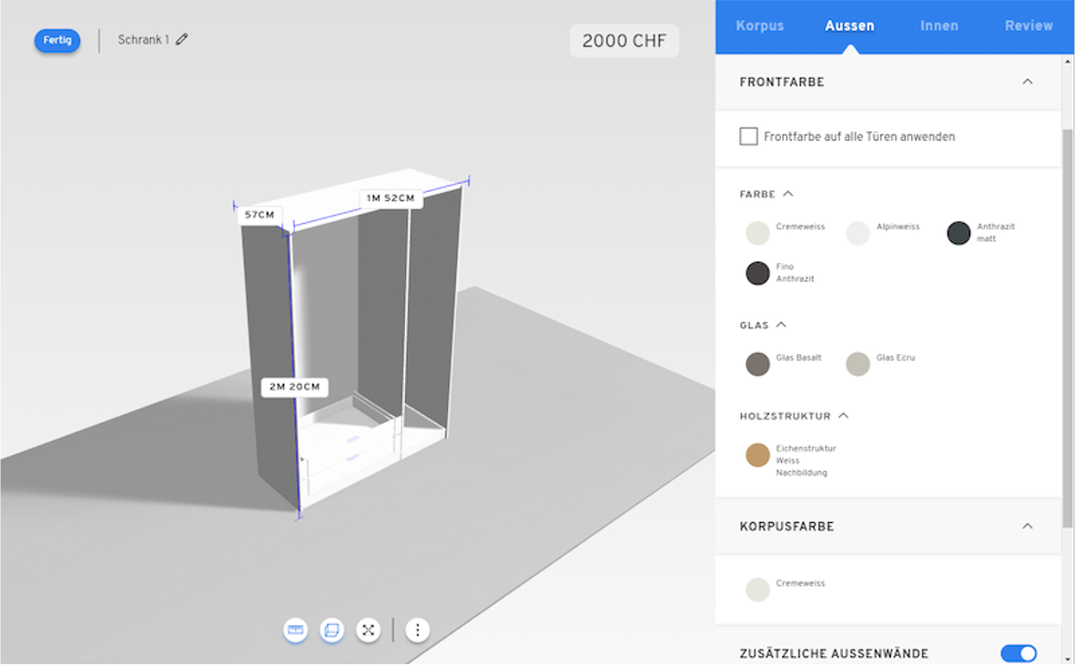 Schrank-Konfigurator