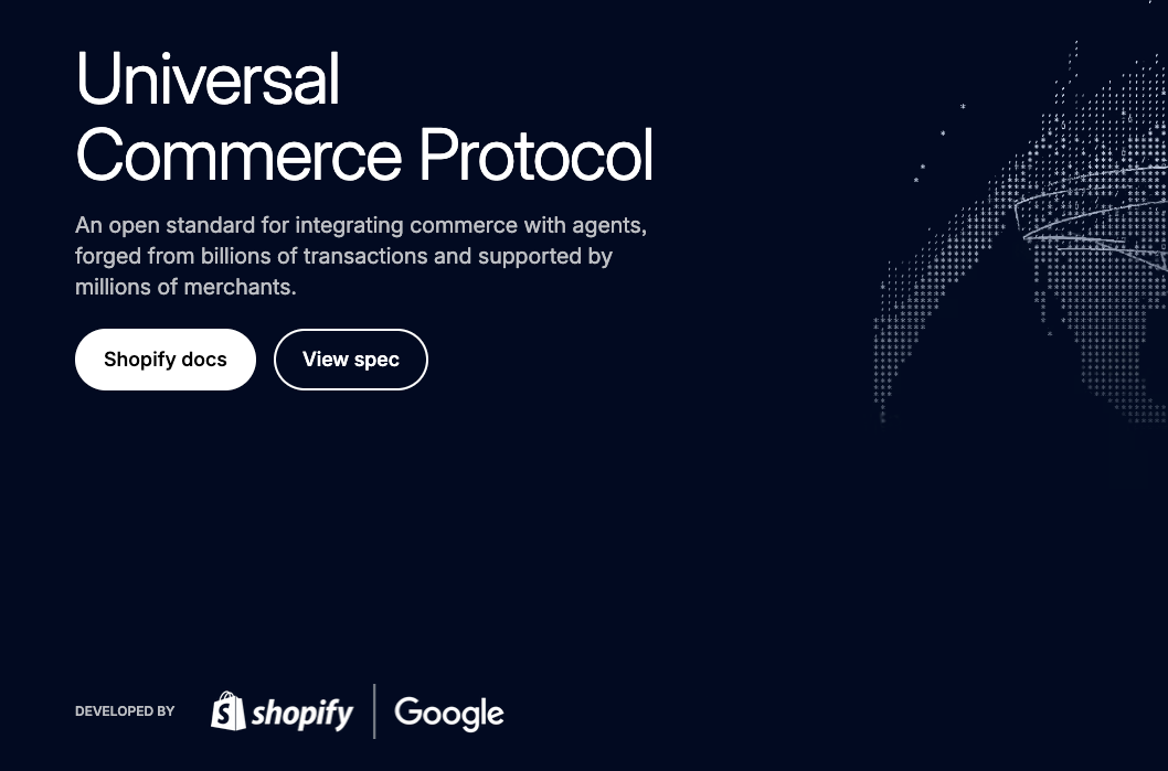 Screenshot from Shopify - Universal commerce protocol