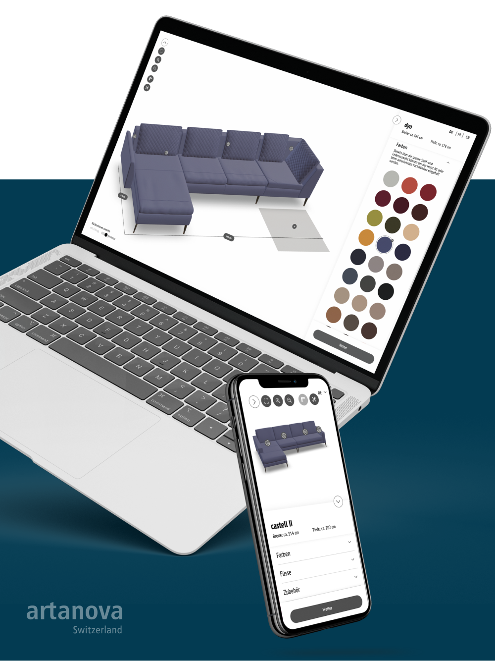 Interactive 3D Sofa Configurator