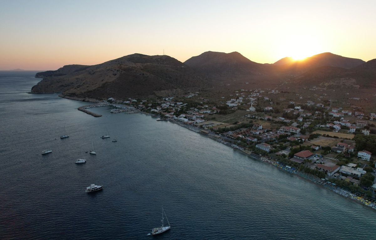 Aerial View of Palamutbükü, Datça, Muğla