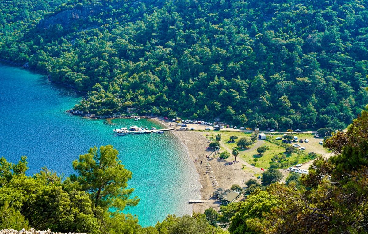 Sarsala bay from Dalaman, Mugla, Turkey.