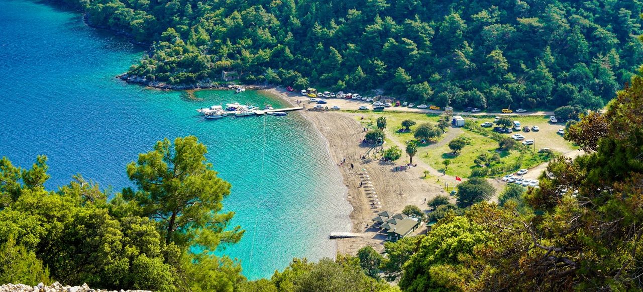 Sarsala bay from Dalaman, Mugla, Turkey.