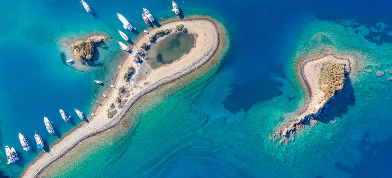 Yassıca Islands Shot with Drone from above