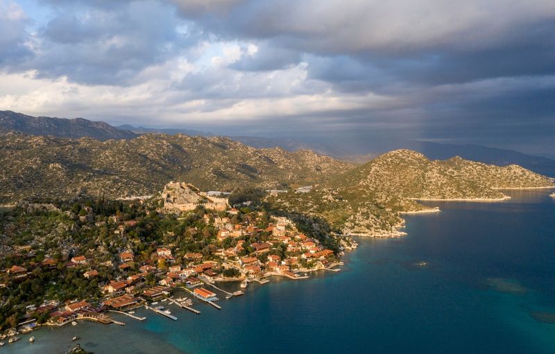 Aerial view of Kaleköy