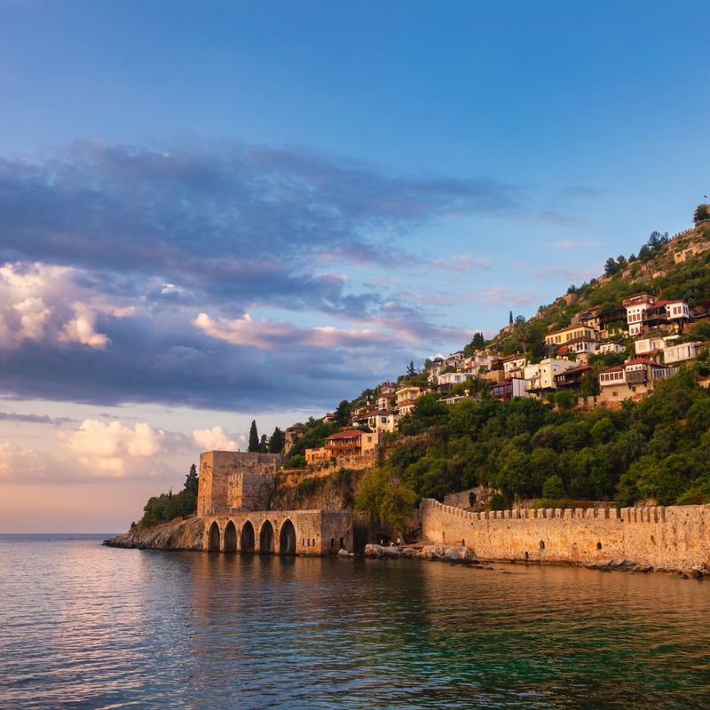 Tersane shipyard at Alanya Castle in Turkey