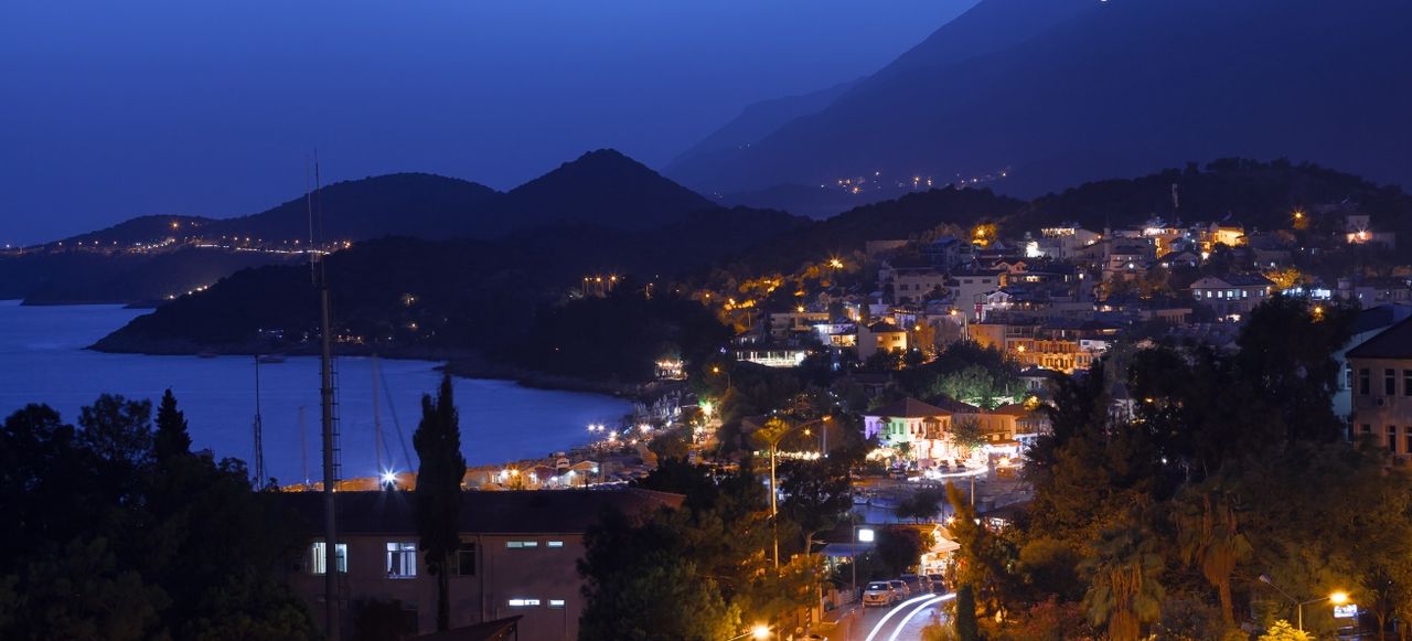 Kaş at night