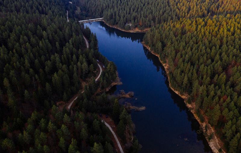 Bozcaarmut lake in Bilecik Turkey