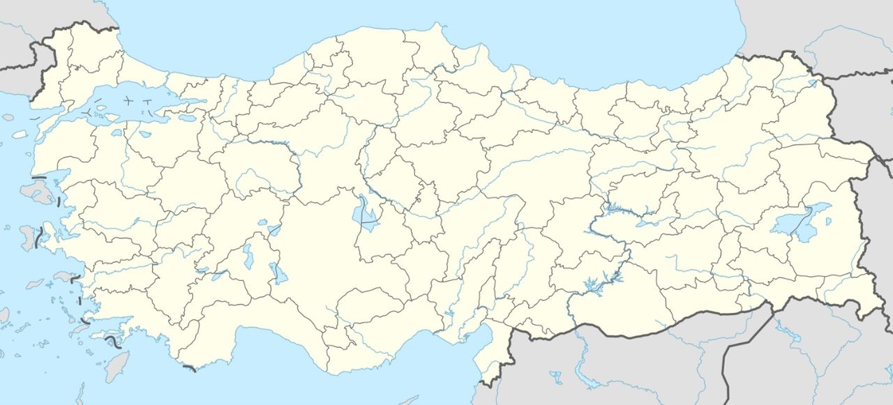 Location map of Turkey
