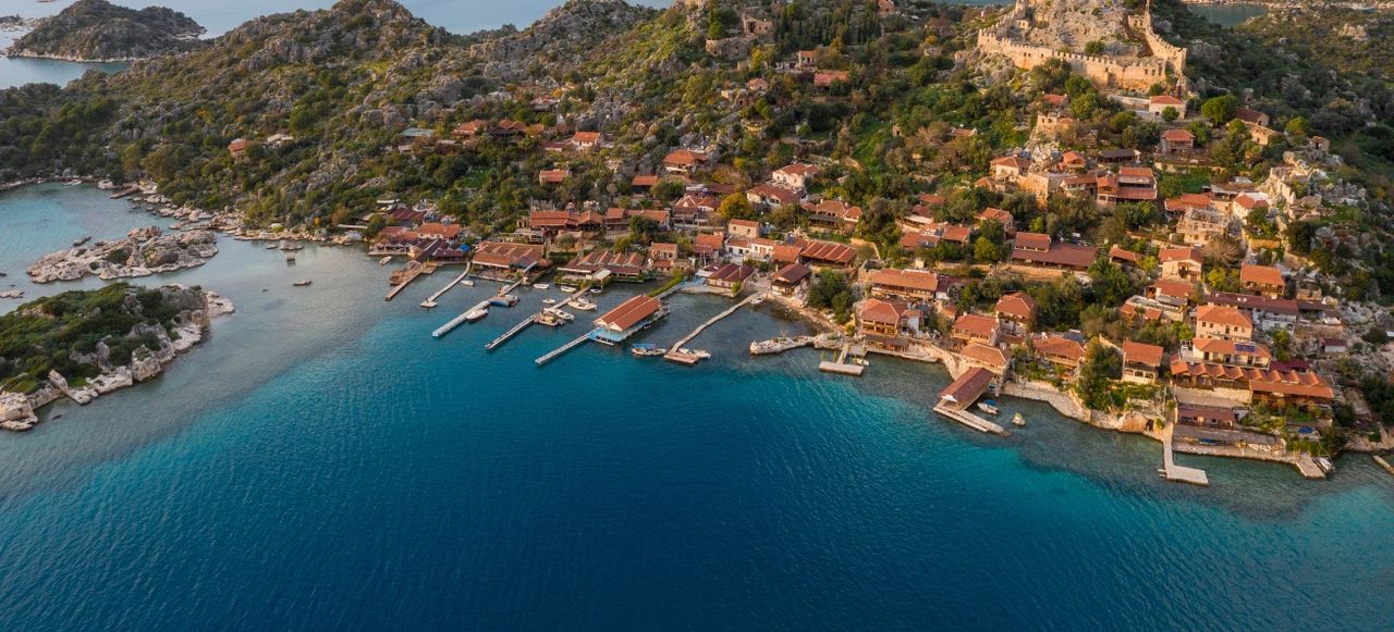 Aerial view of Kaleköy