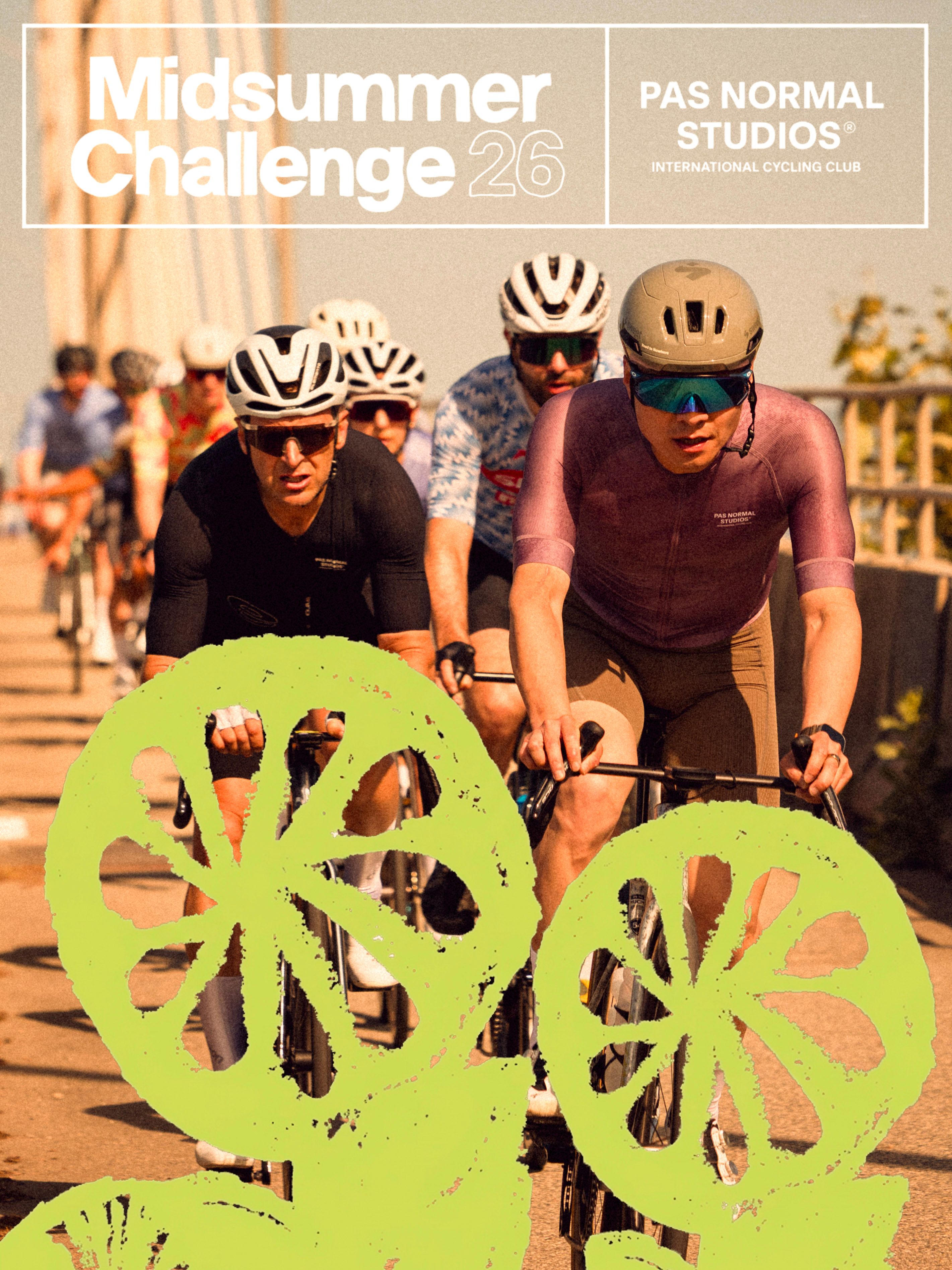 Fahrer mit Midsummer Challenge Branding