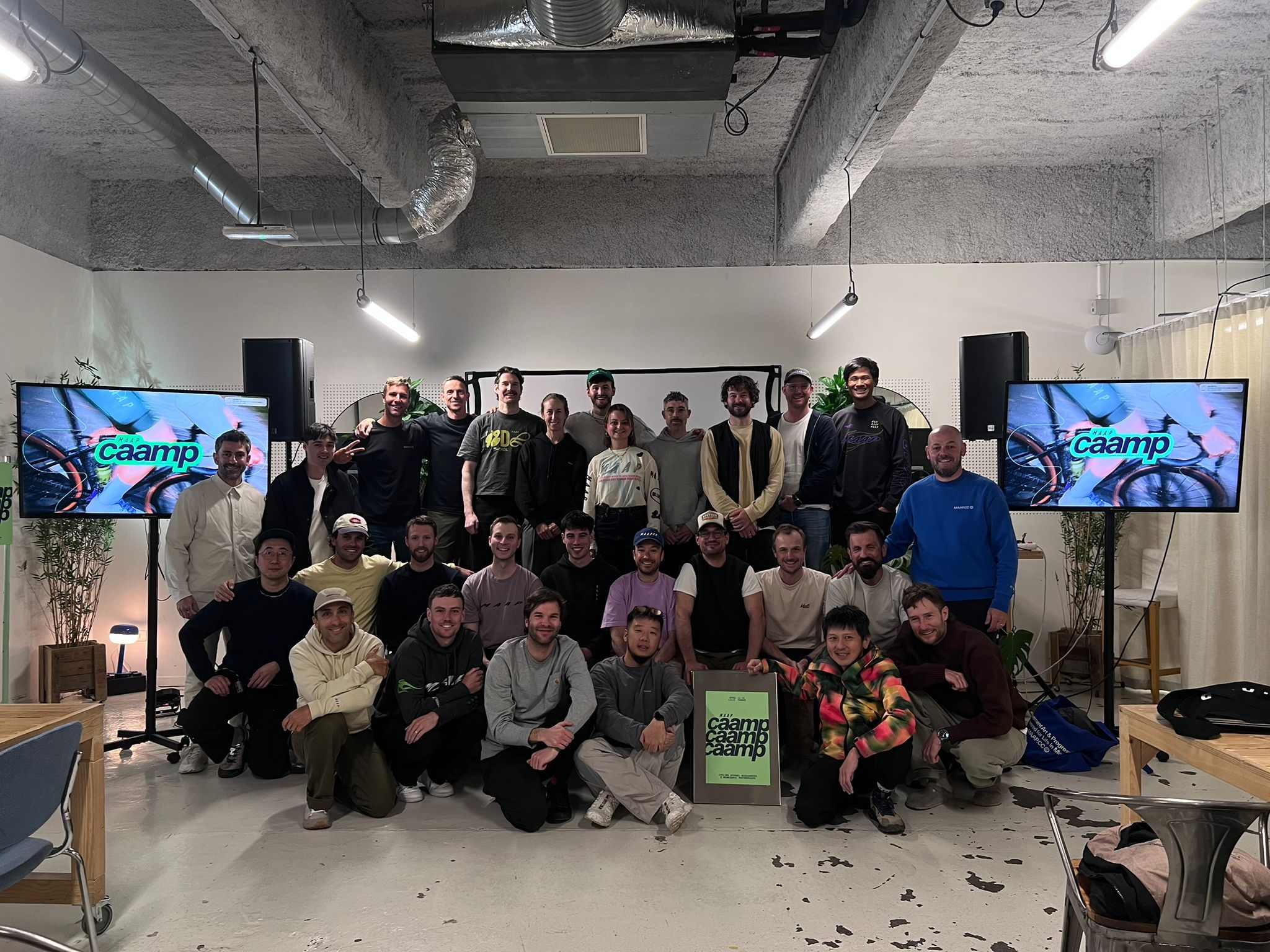 Group photo of all dealers from MAAP CAAMP