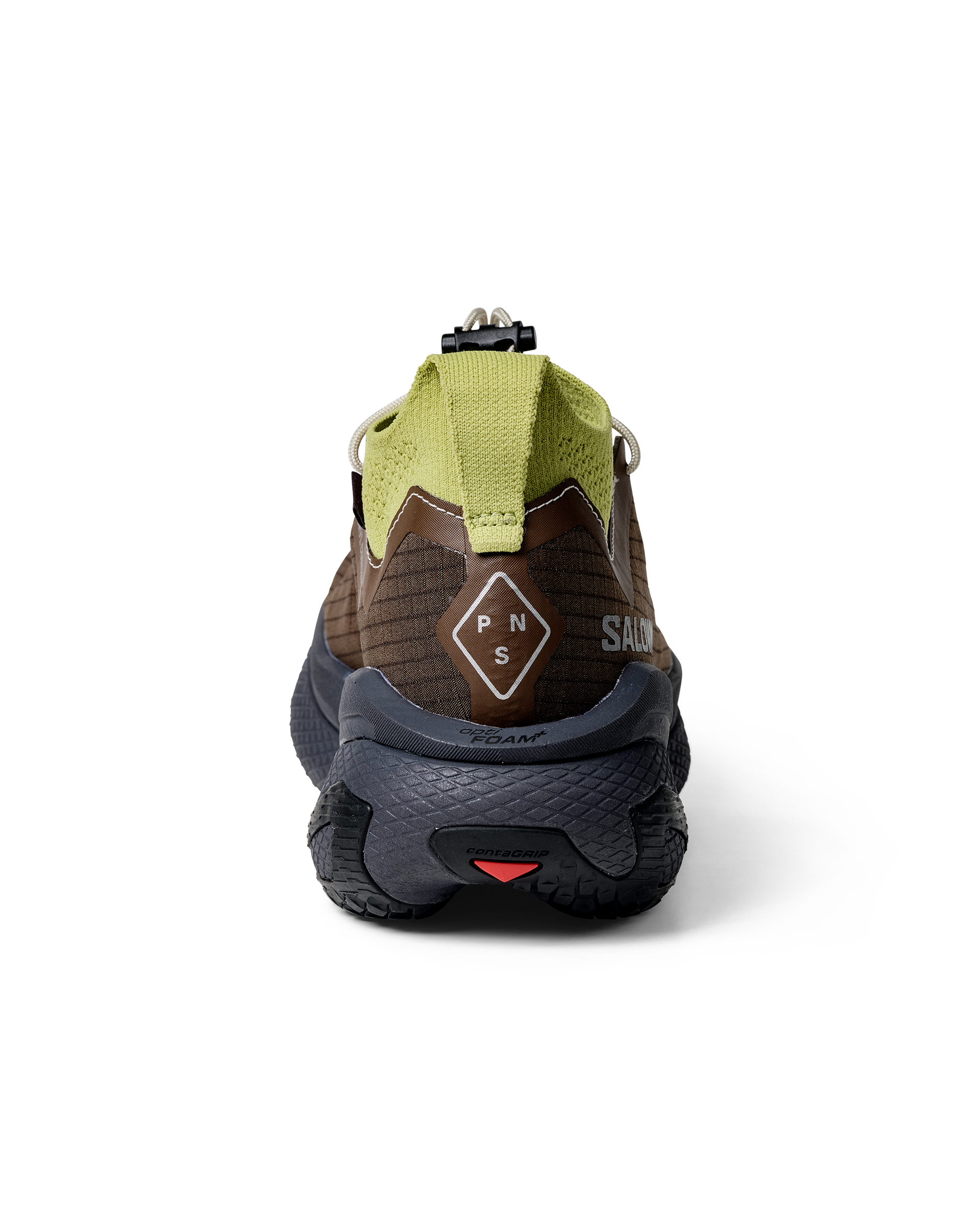 T.K.O. Gravel Concept 2 lateral midsole profile showing sculpted dual-density foam and visible Salomon branding