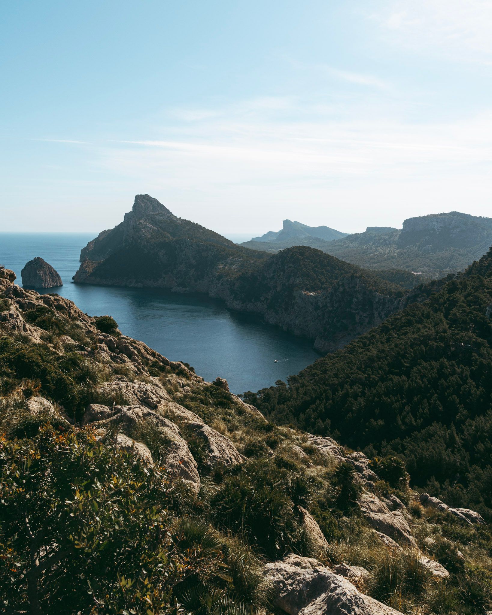 View of Cap de Formentor cliffs