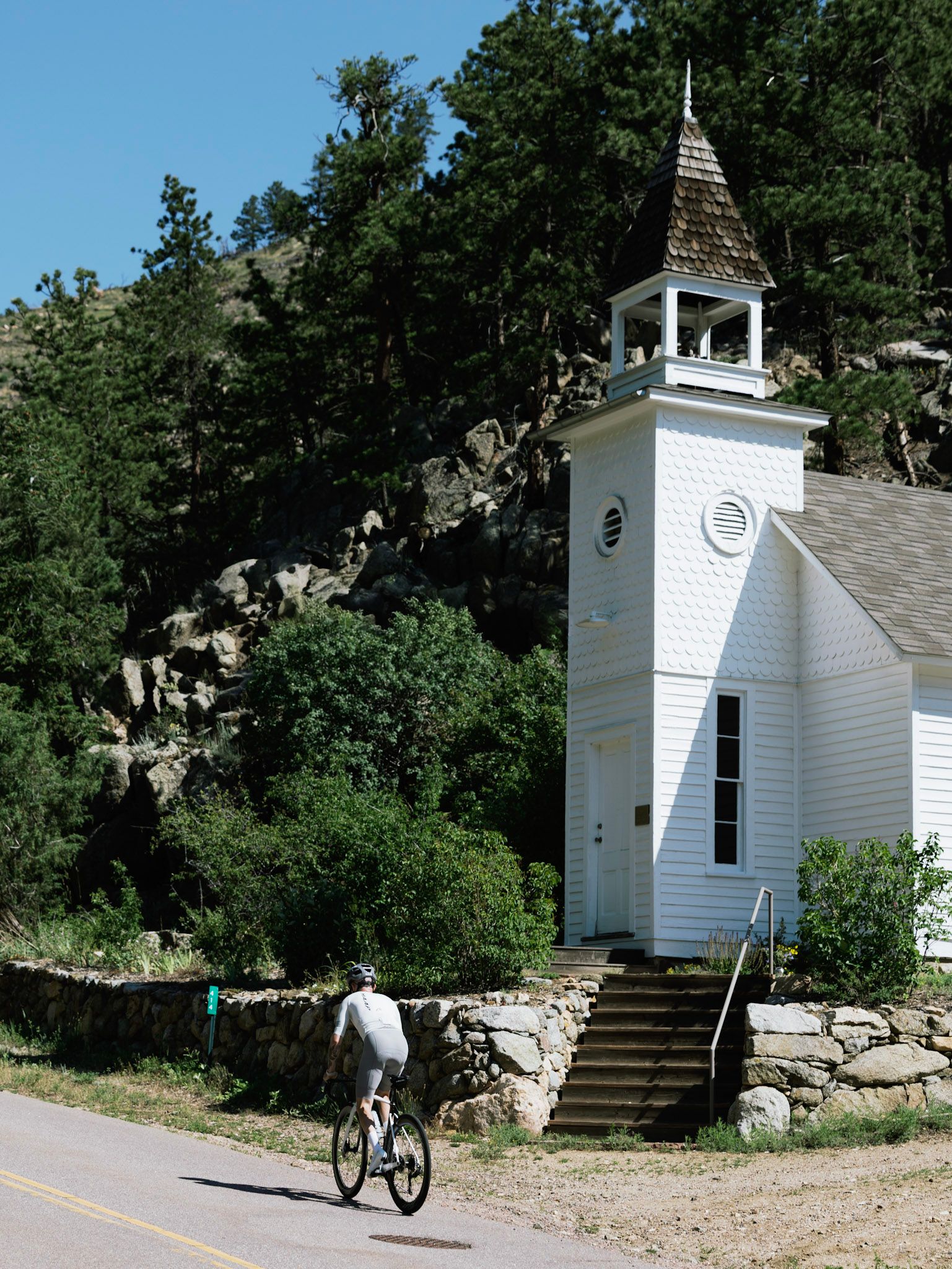 Gold Hill church on a Boulder ride route