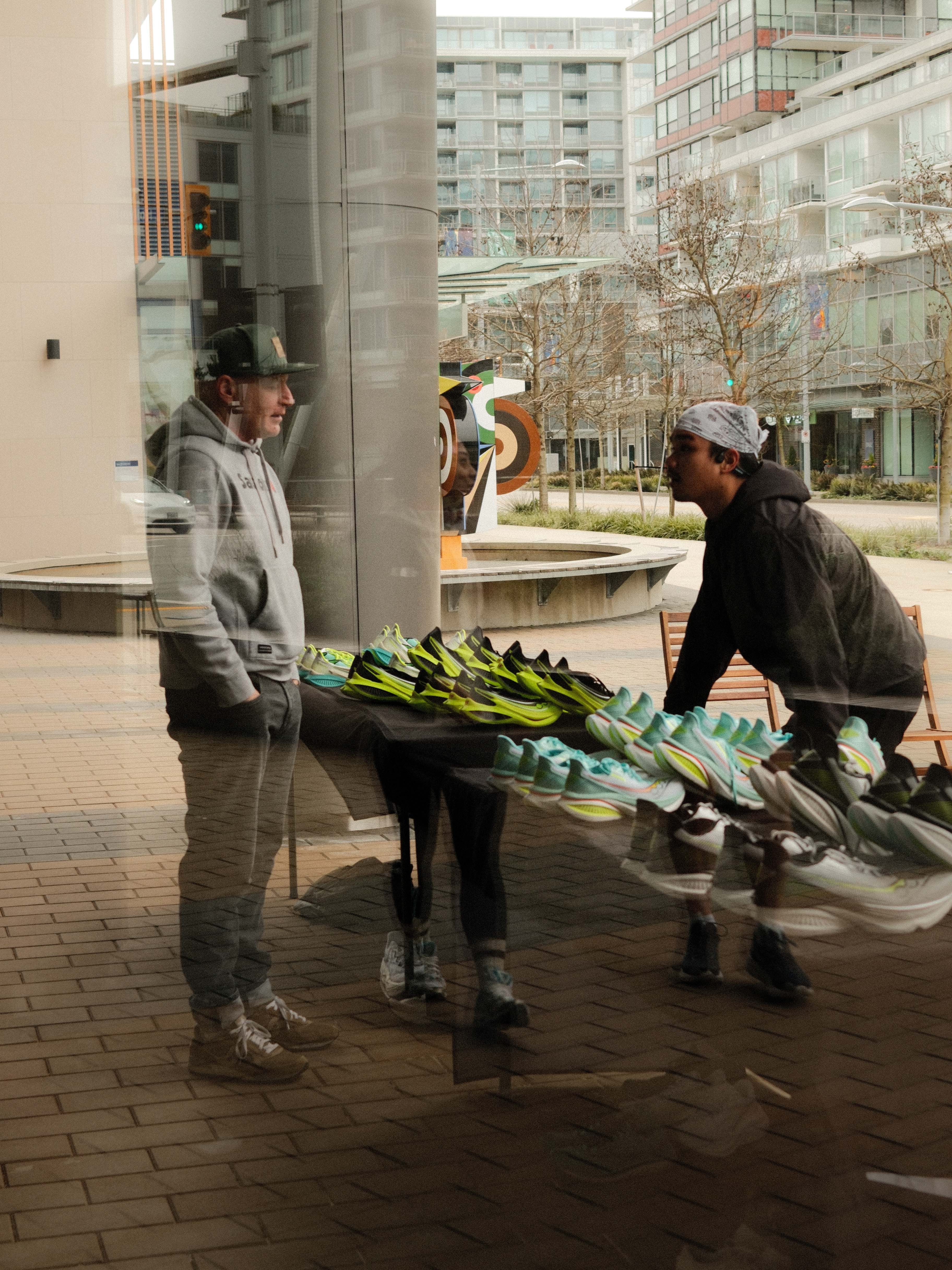 Saucony Running shoes on a table