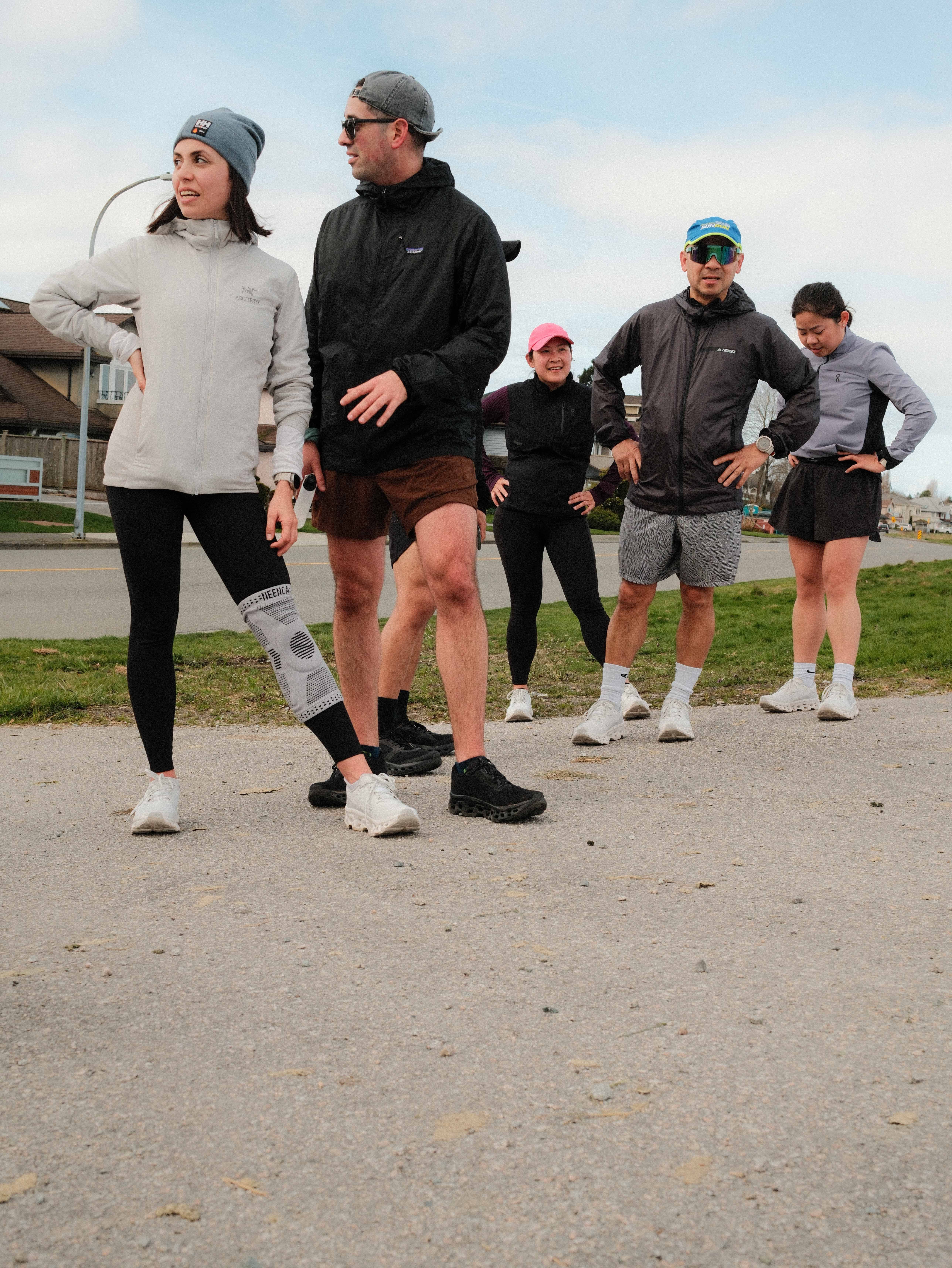 Runners wearing the On Running Cloudmonster 3