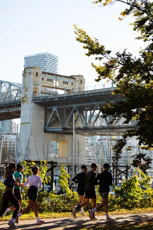 Burrard Bridge makes for a beautiful backdrop