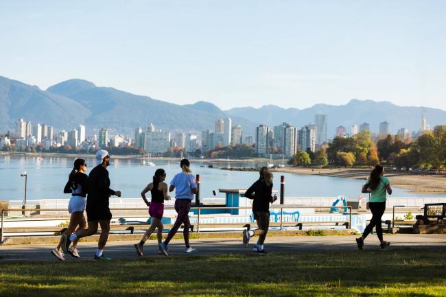Running the seawall in Vancouver