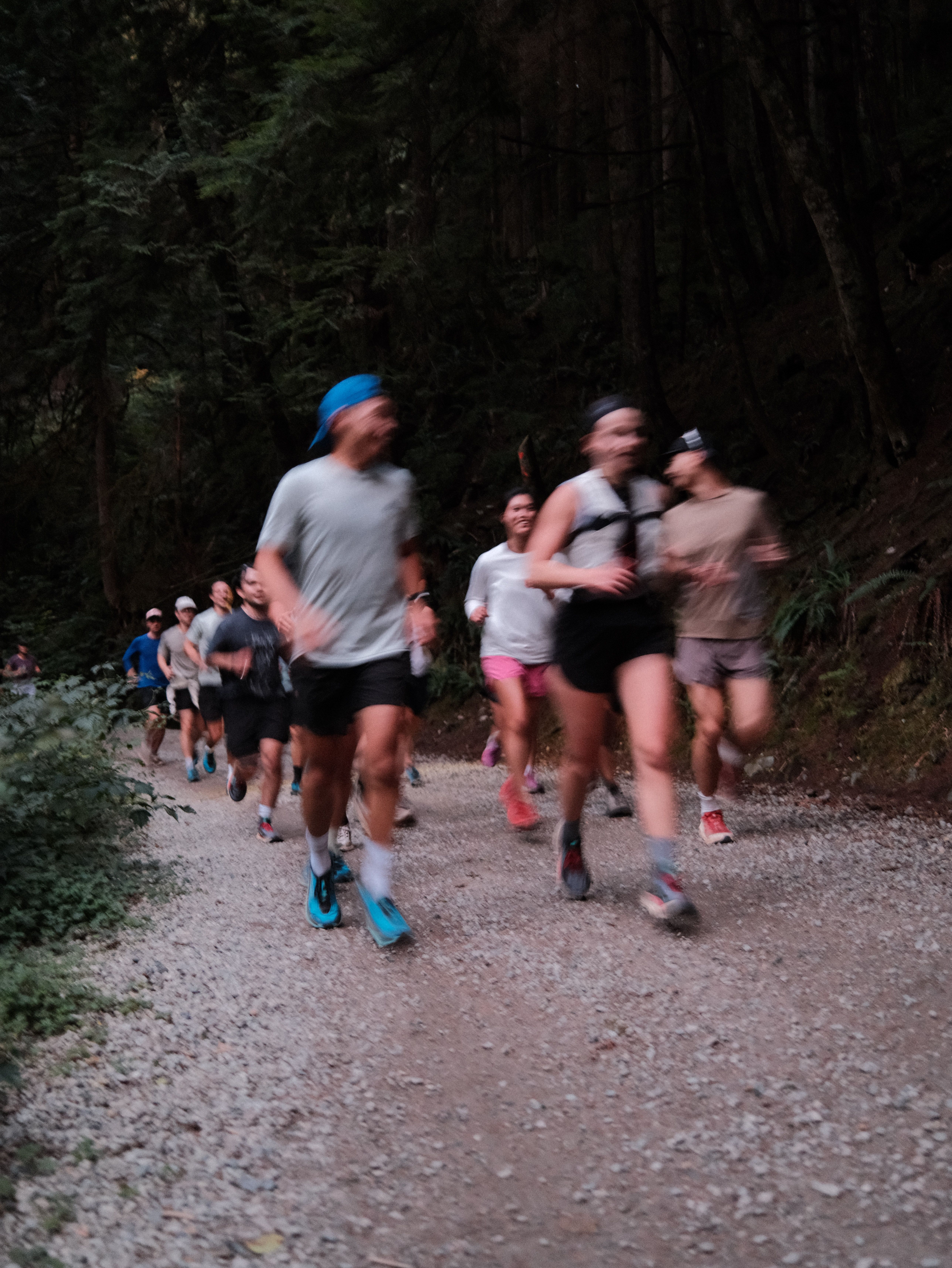 Group of Trail runners in Vancouver