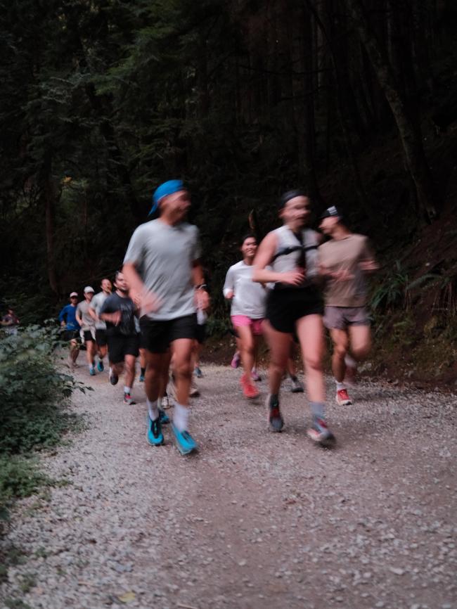Group of Trail runners in Vancouver