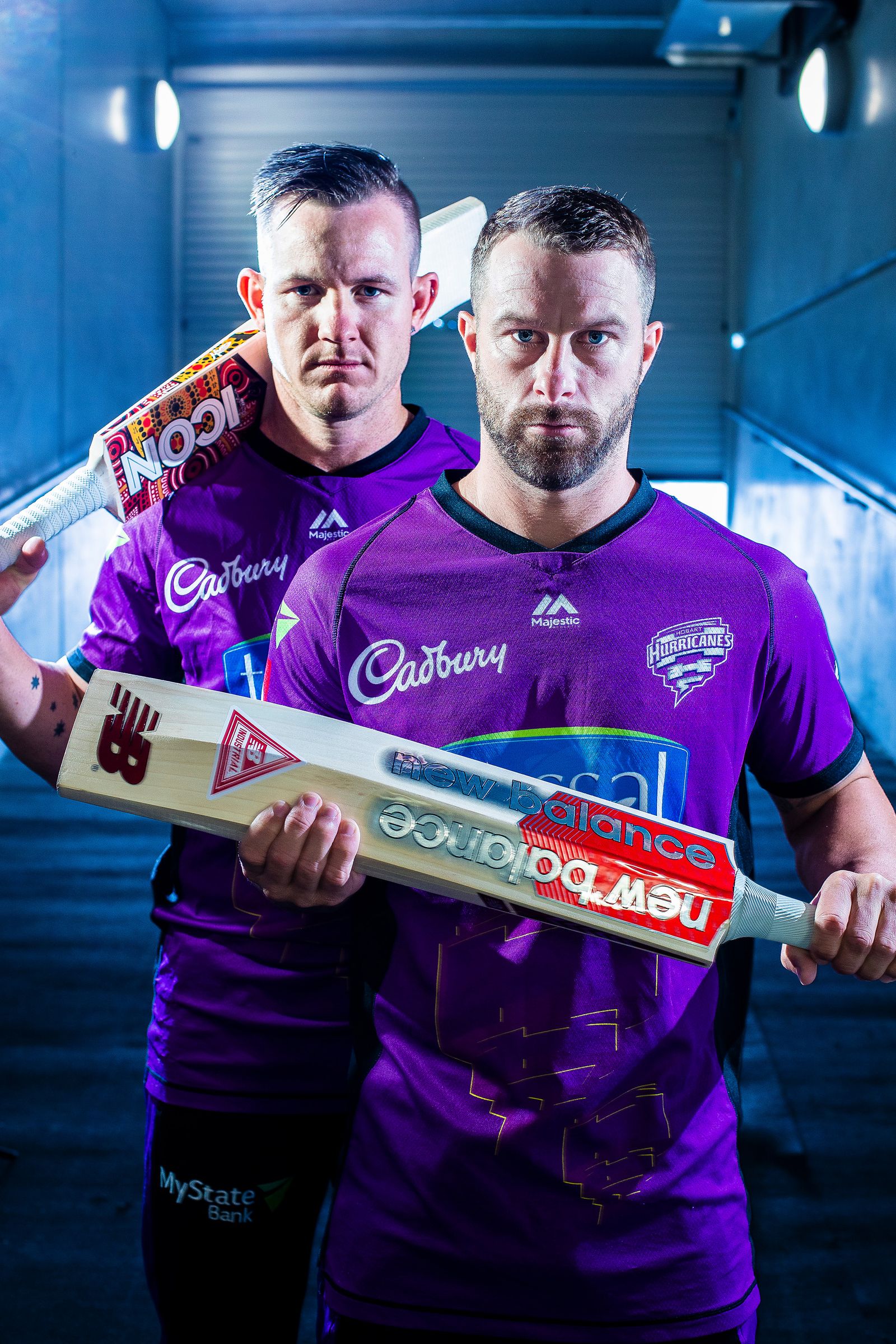 D'Arcy Short and Matthew Wade ahead of the Hobart Hurricanes semi final match w