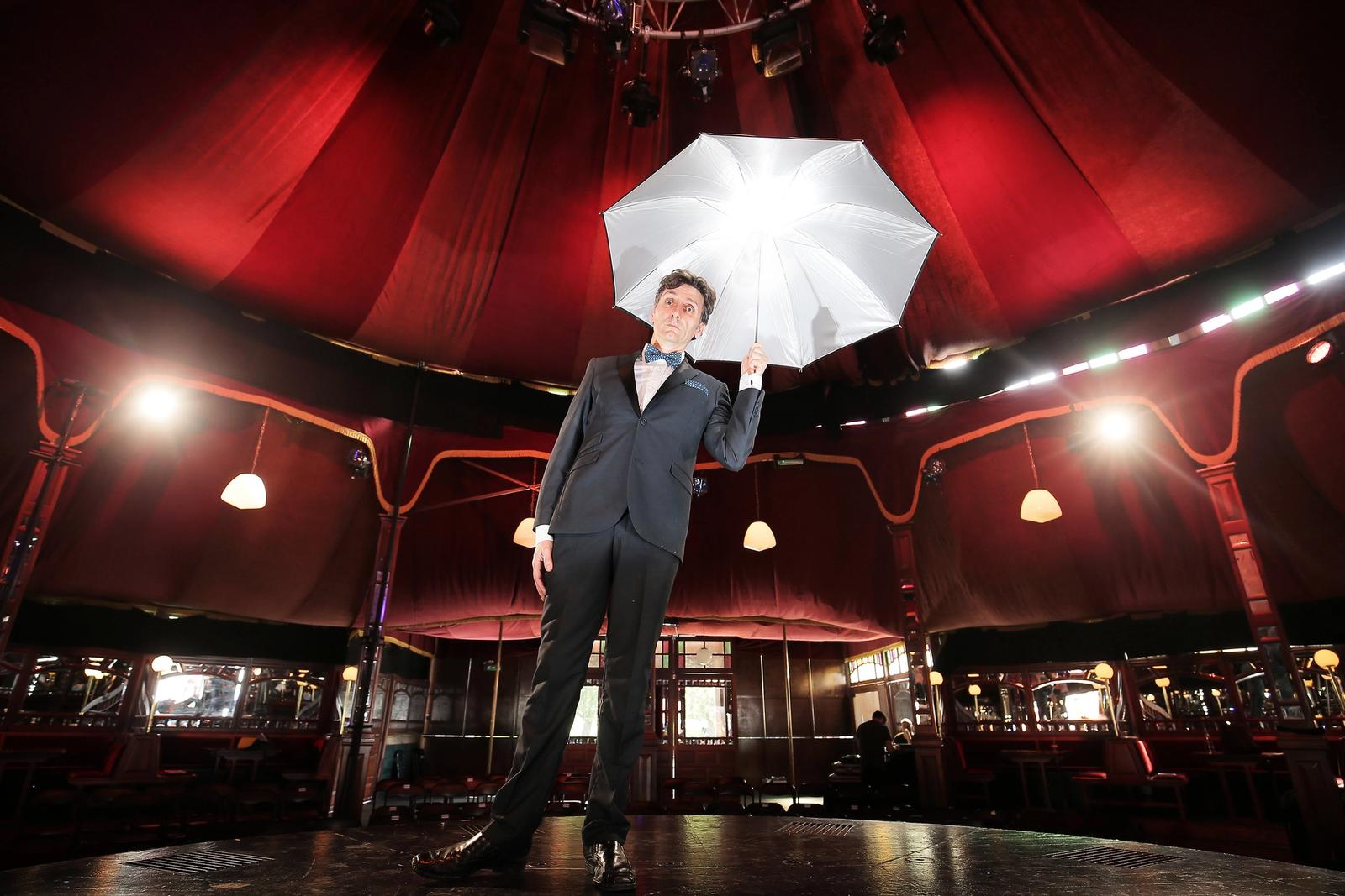 Frank Woodley at the Spiegeltent in Hobart