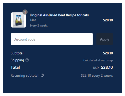 Start your pet food subscription Start your pet food subscription