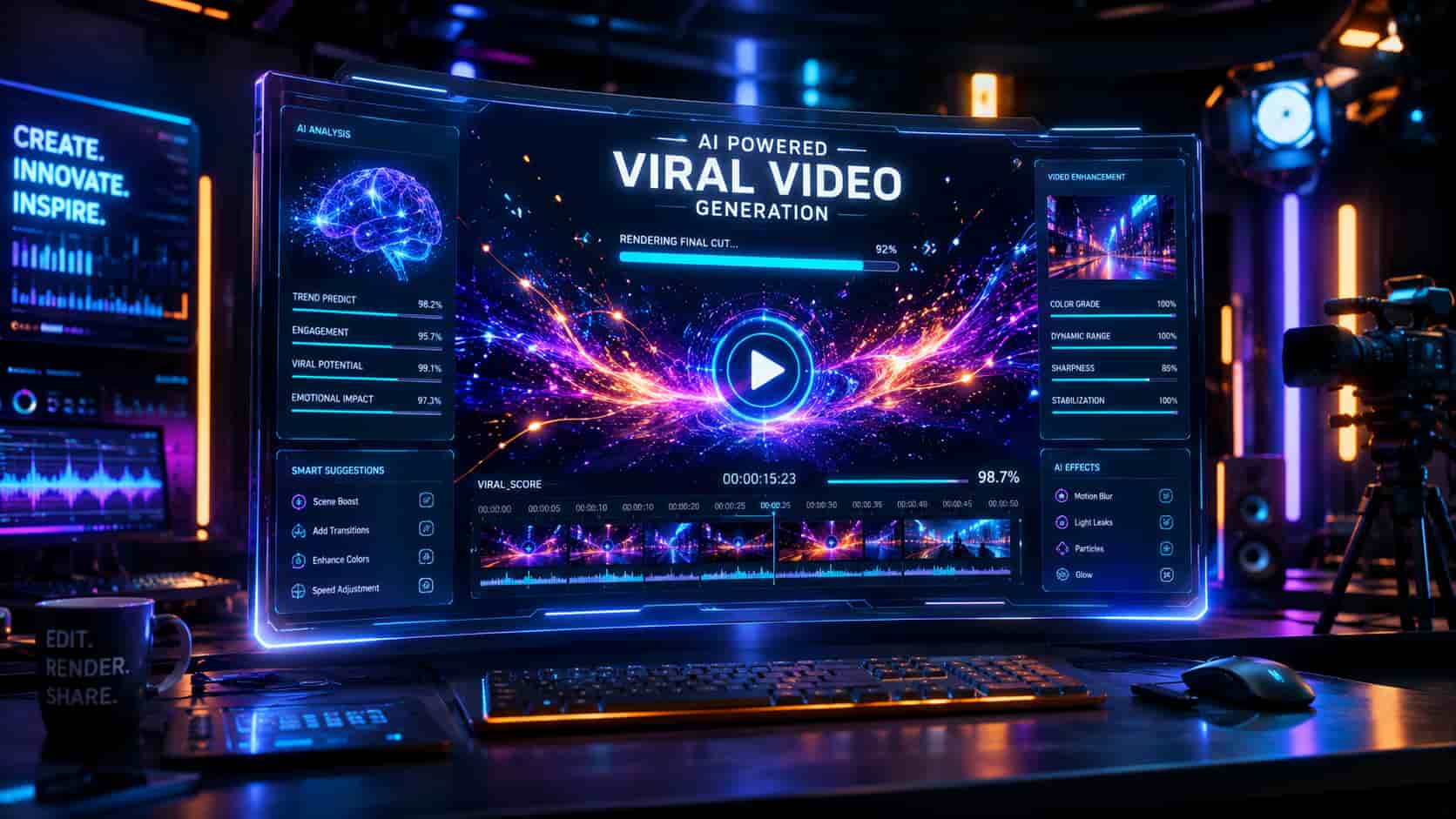 Top 5 AI Video Generators to Create Viral Content in 2026 Blog Post Featured Image