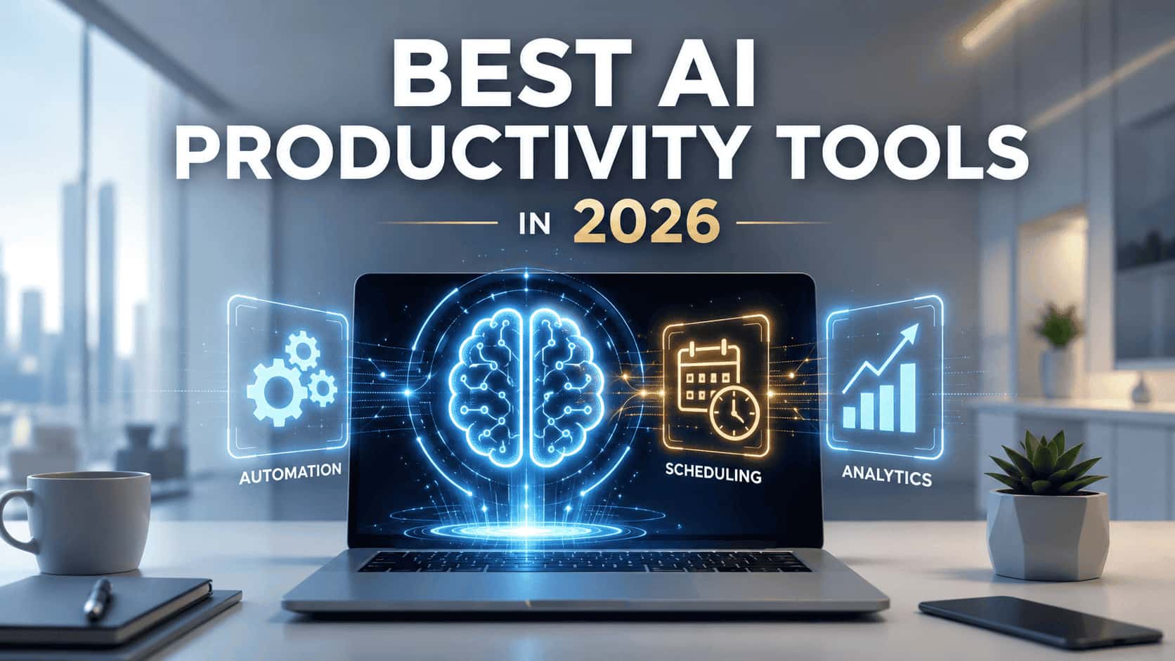 Best AI productivity tools for workflow automation and scheduling in 2026.