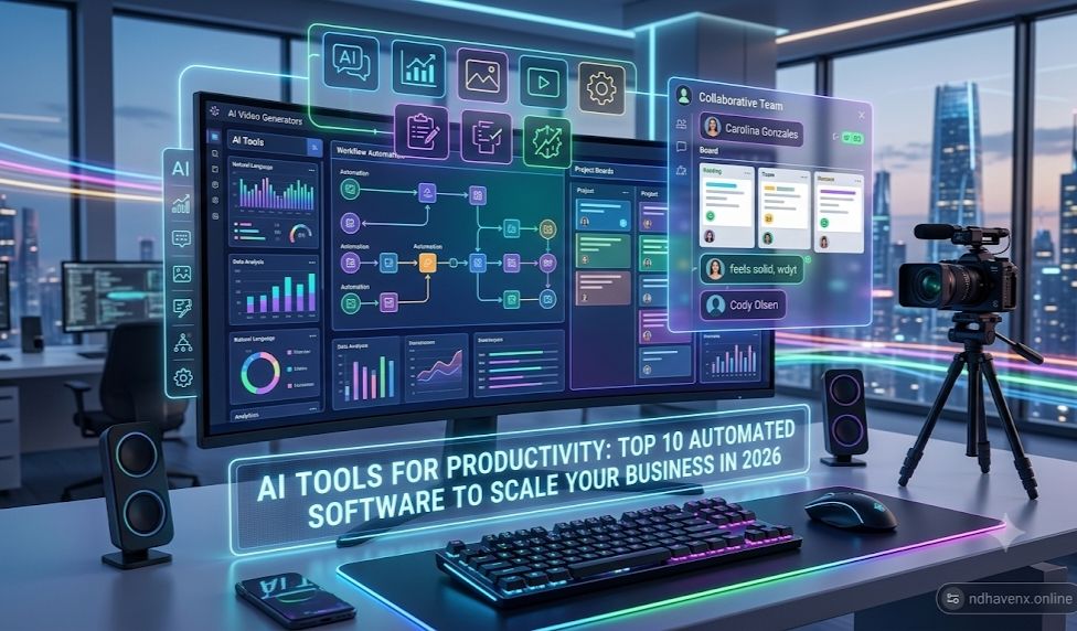 Best AI Tools for Productivity and Business Automation in 2026 Blog Post Featured Image