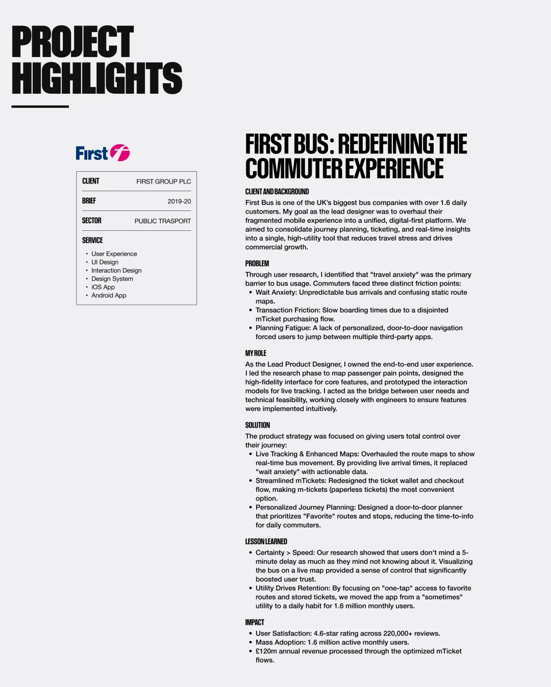 First Bus App, image 2