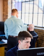 Team members working in Stockdales' London office