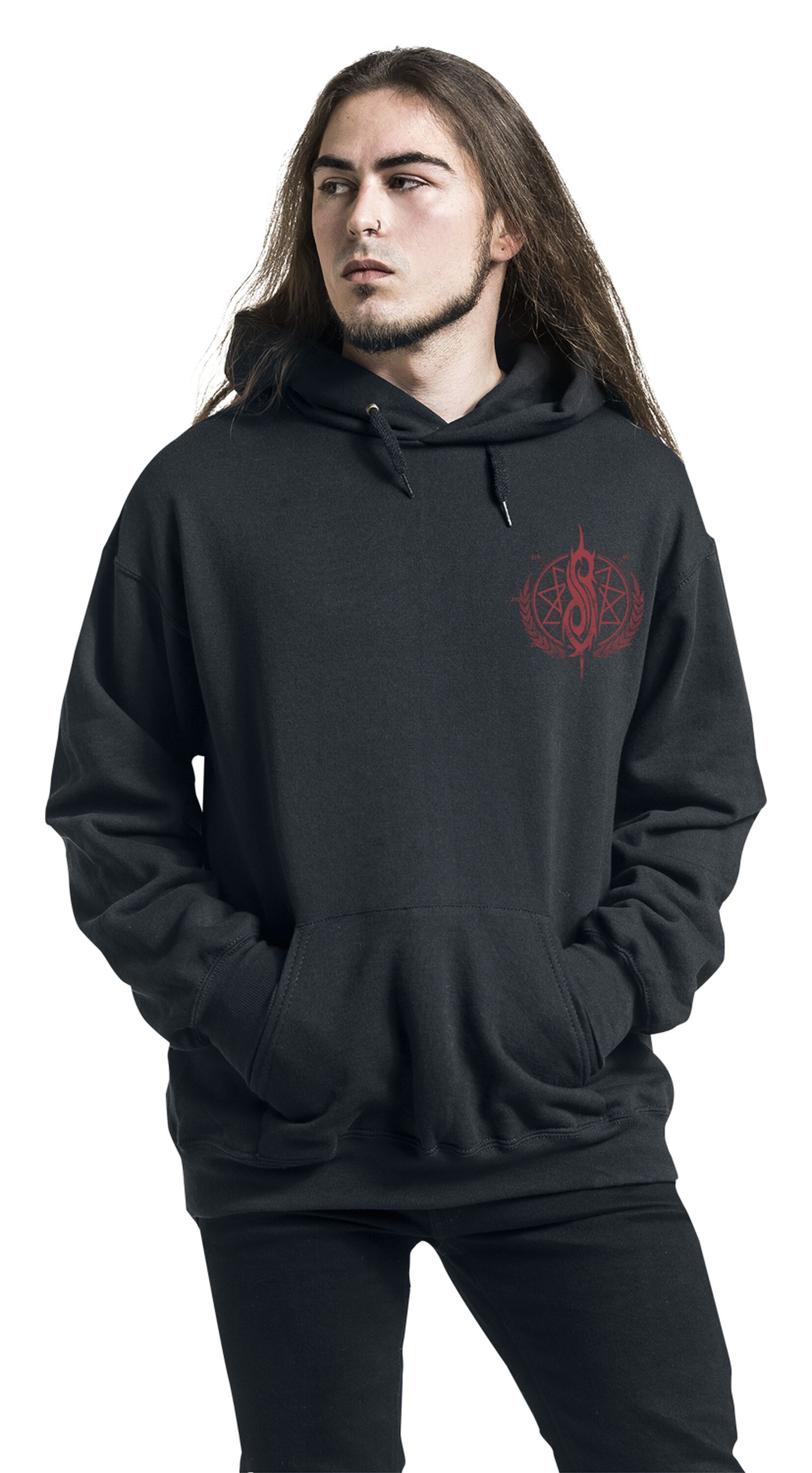 Blurry Black and Red Hoodie