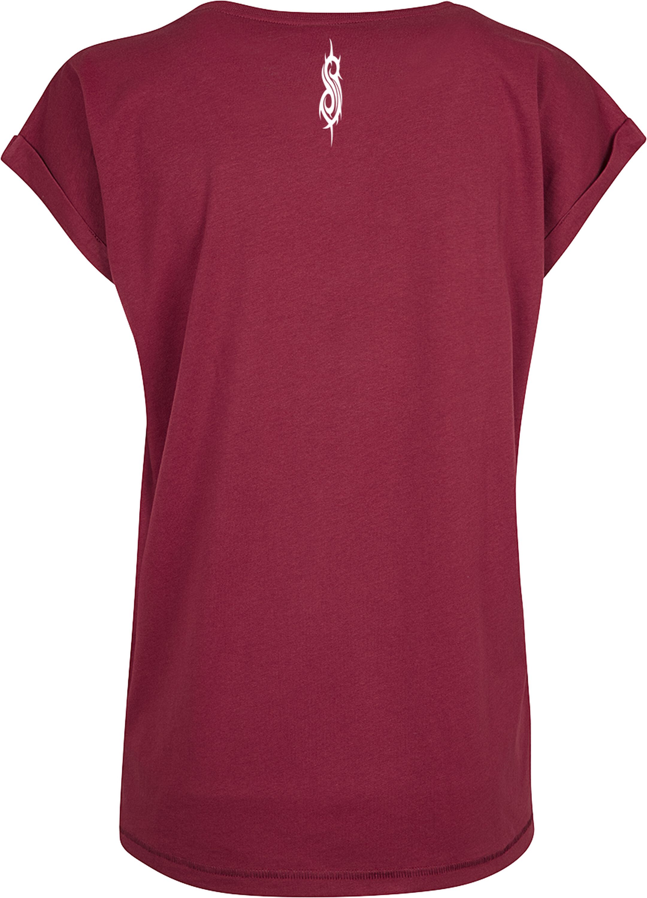 Logo Burgundy Fitted T-Shirt