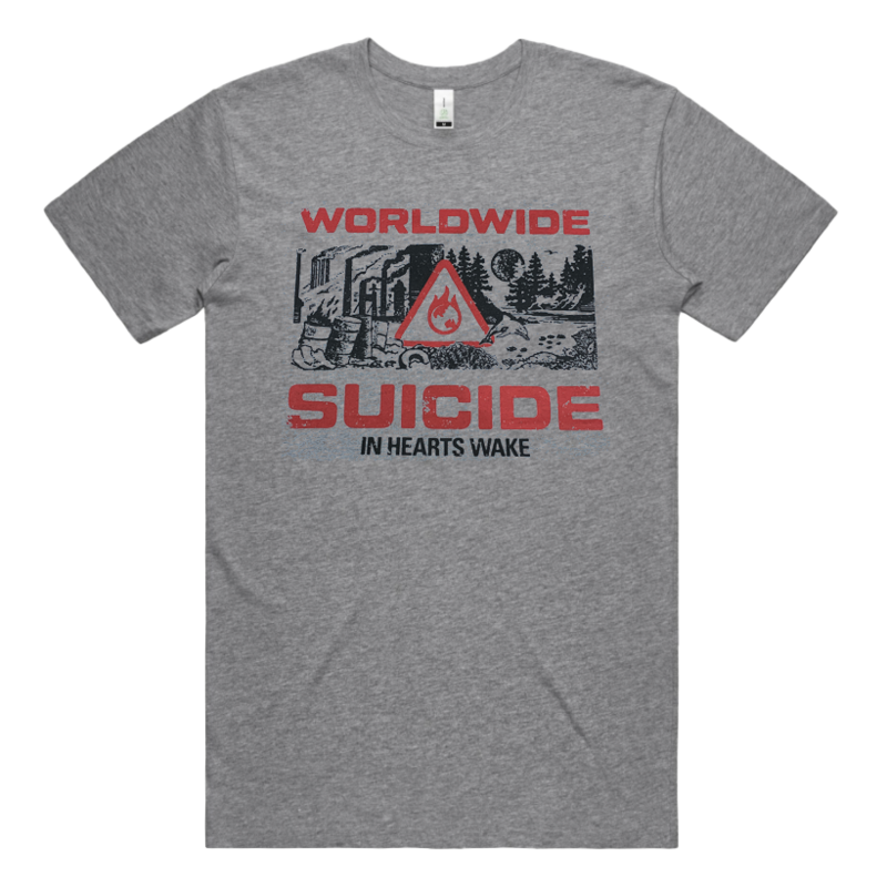 Worldwide Suicide Grey Marle T-Shirt