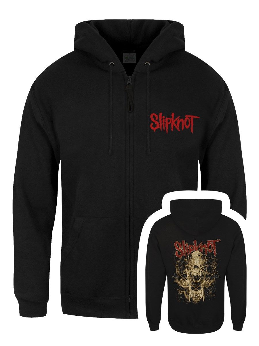 Skull Teeth Zip Hoodie