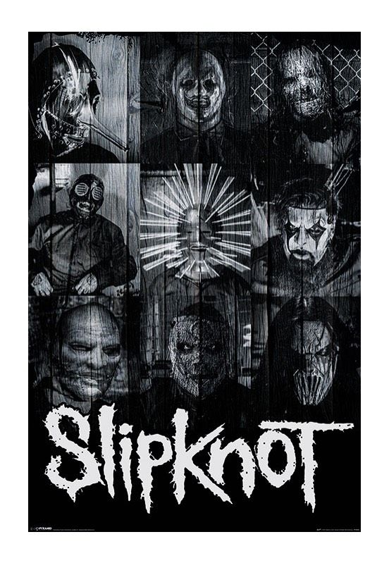 Black and White Masks Poster