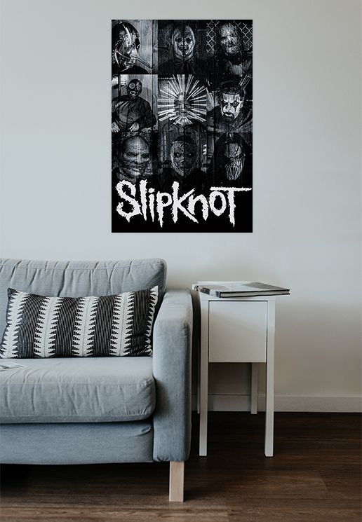 Black and White Masks Poster