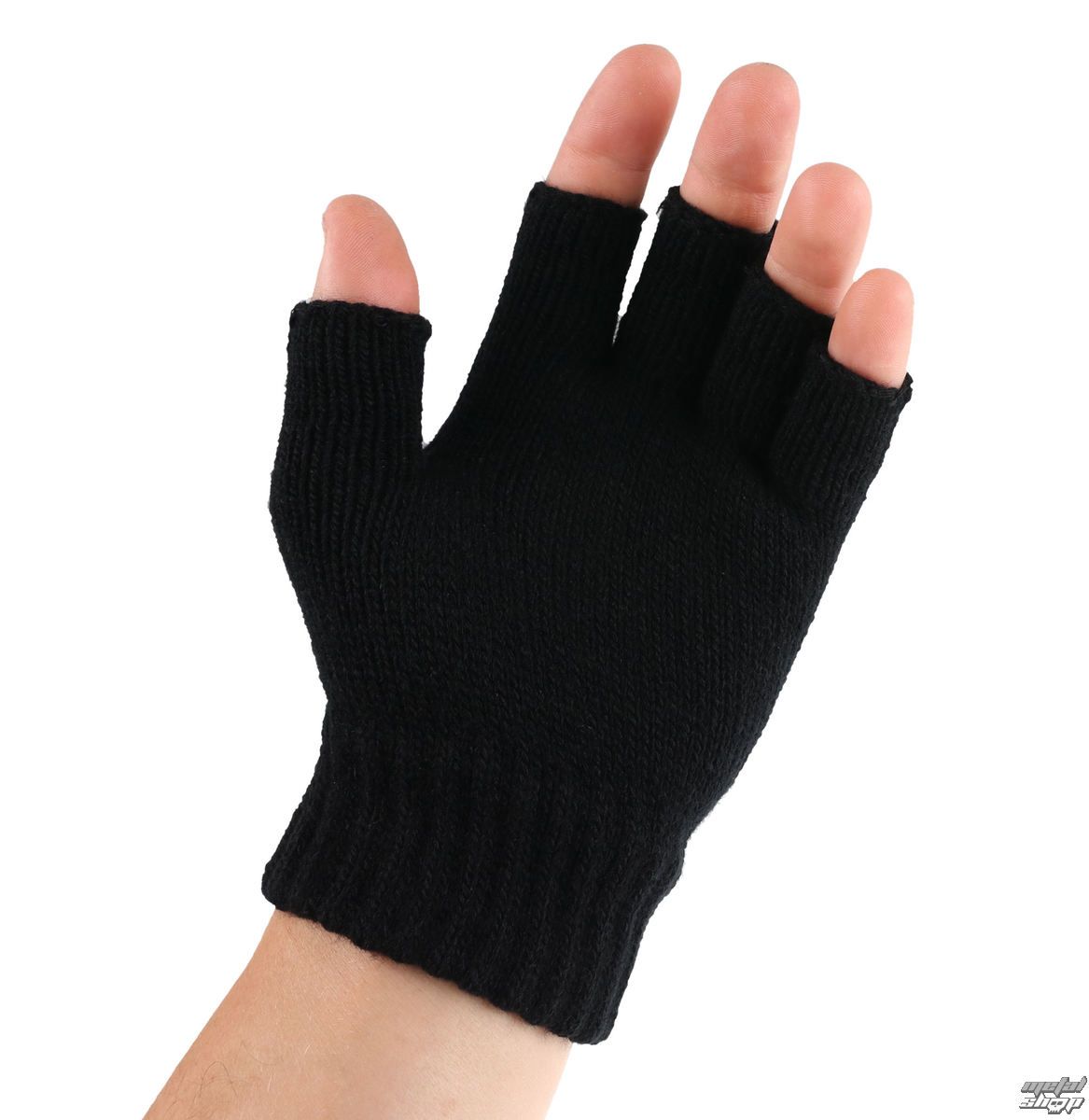 Logo Fingerless Gloves