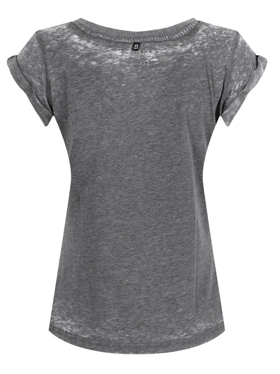 Logo Fitted Burnout T-Shirt