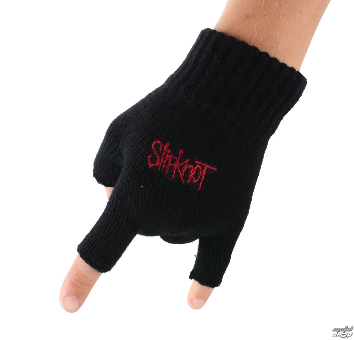 Logo Fingerless Gloves