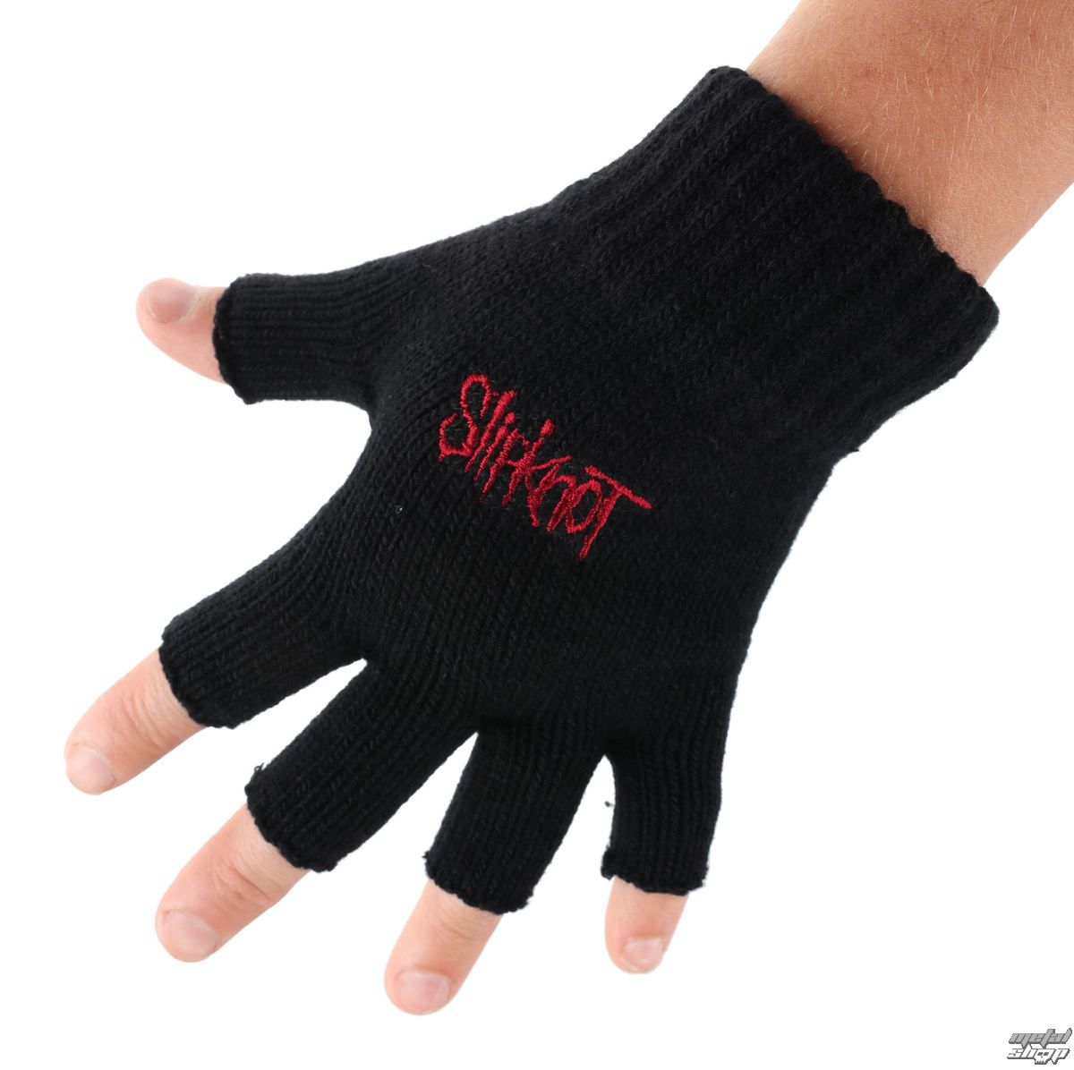 Logo Fingerless Gloves