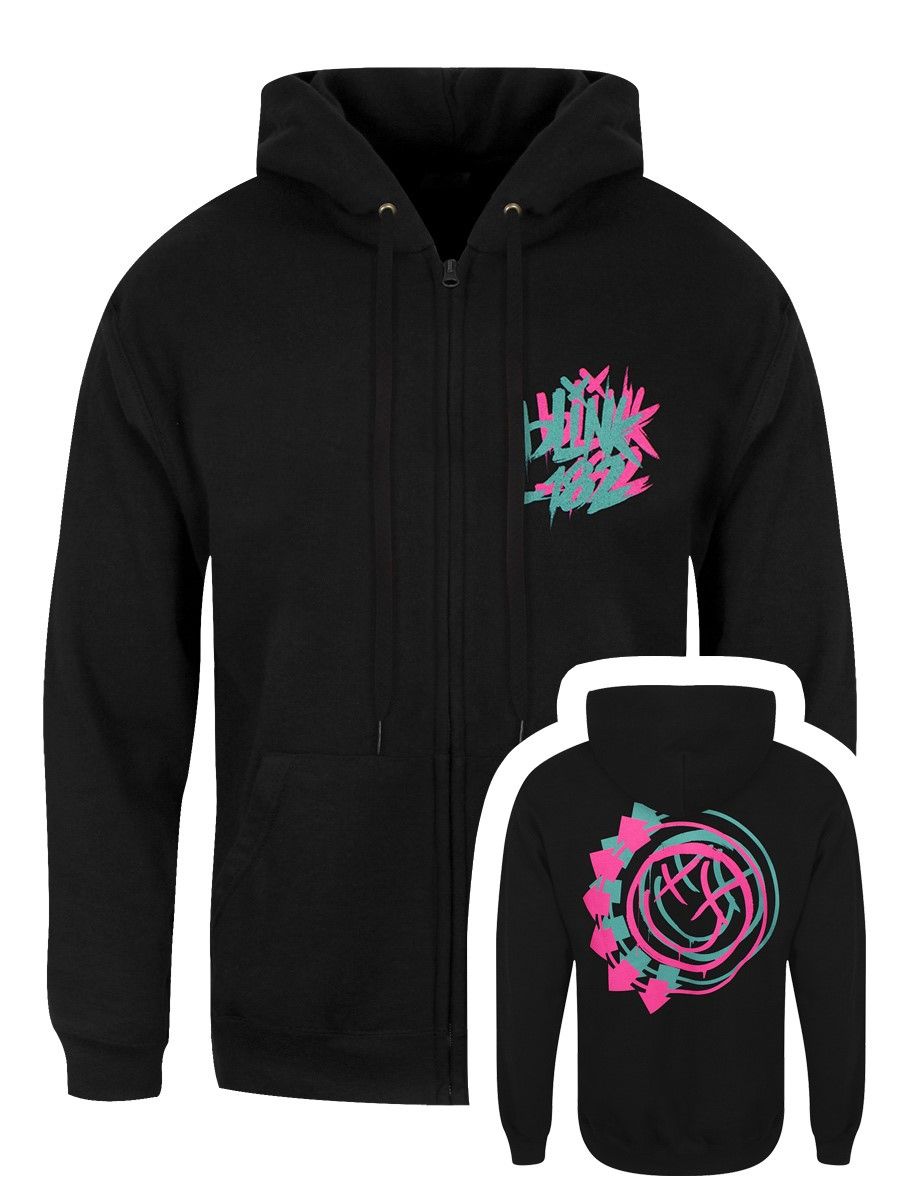 Double Six Arrow Smiley Zip Hoodie