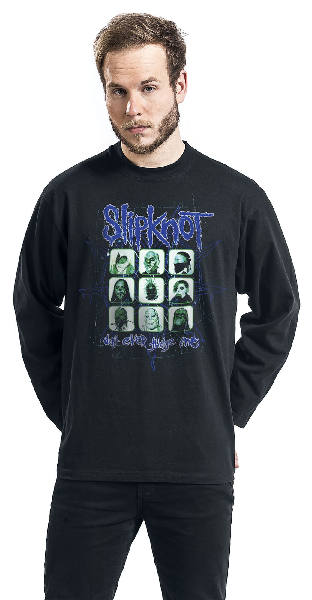 Don't Ever Judge Me Multi Photo Long Sleeve T-Shirt