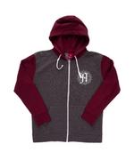 Lost Forever Charcoal/Burgundy Zip Hoodie