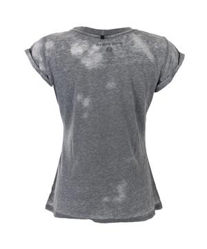 Burnout Grey Fitted T-Shirt