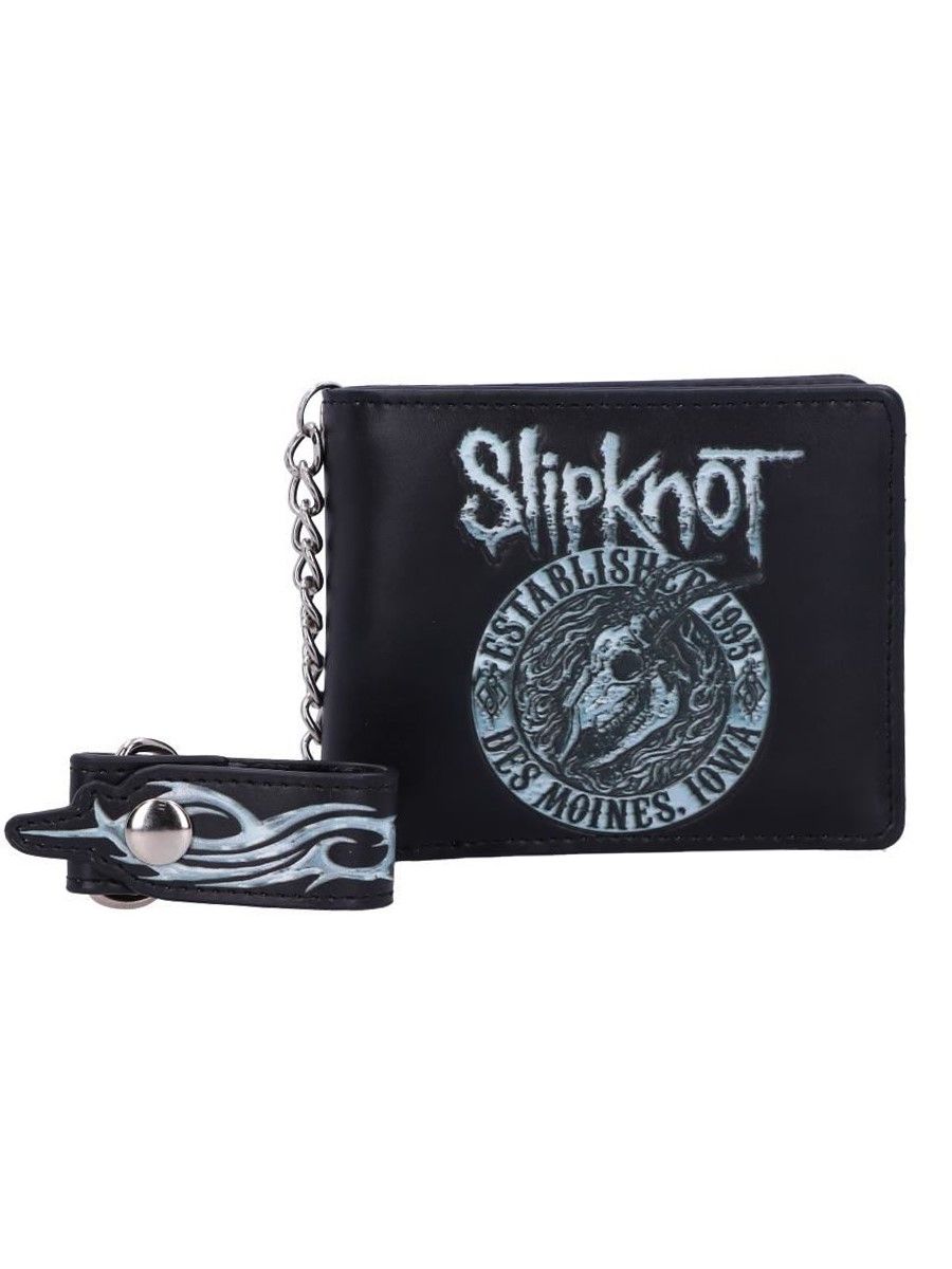 Flaming Goat Chain Wallet