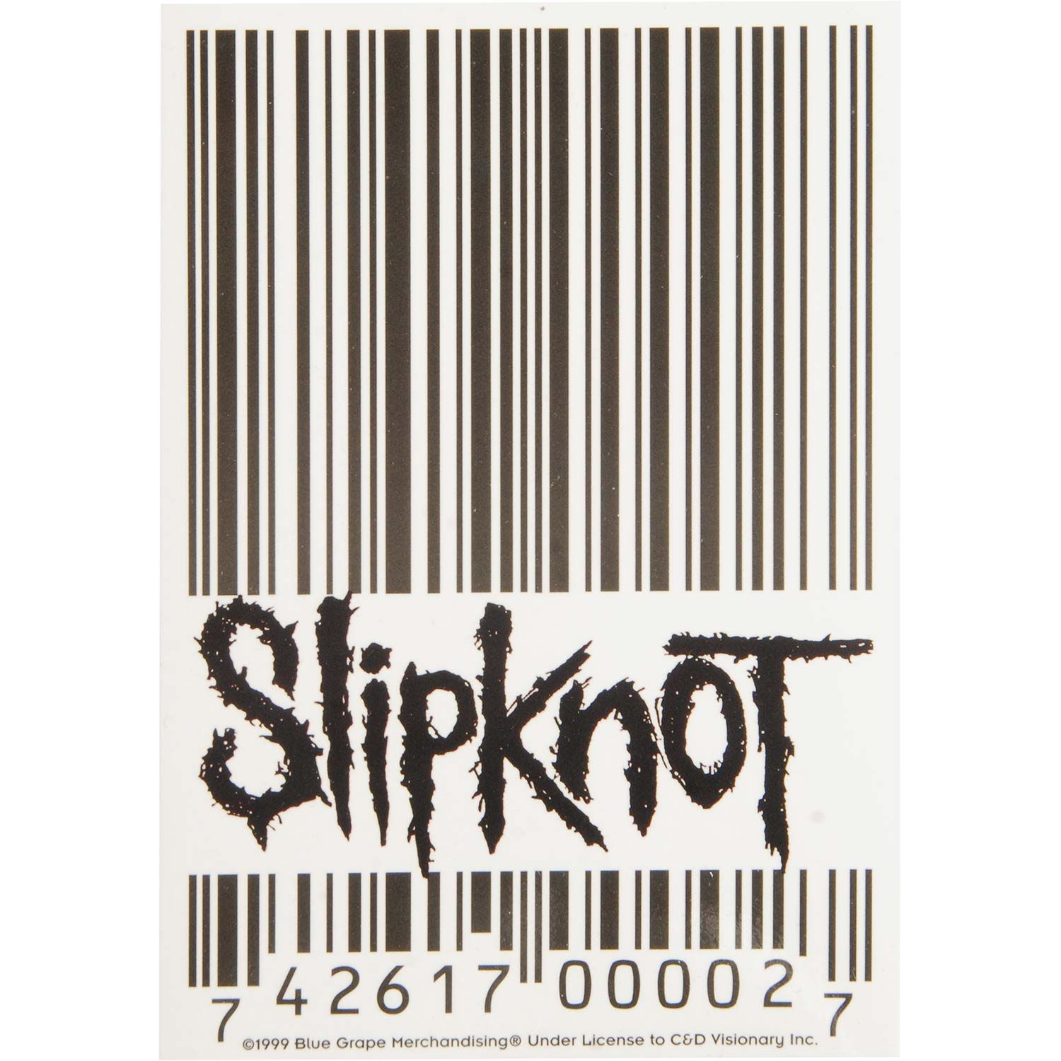 Slipknot Barcode Sticker - Flipmerch