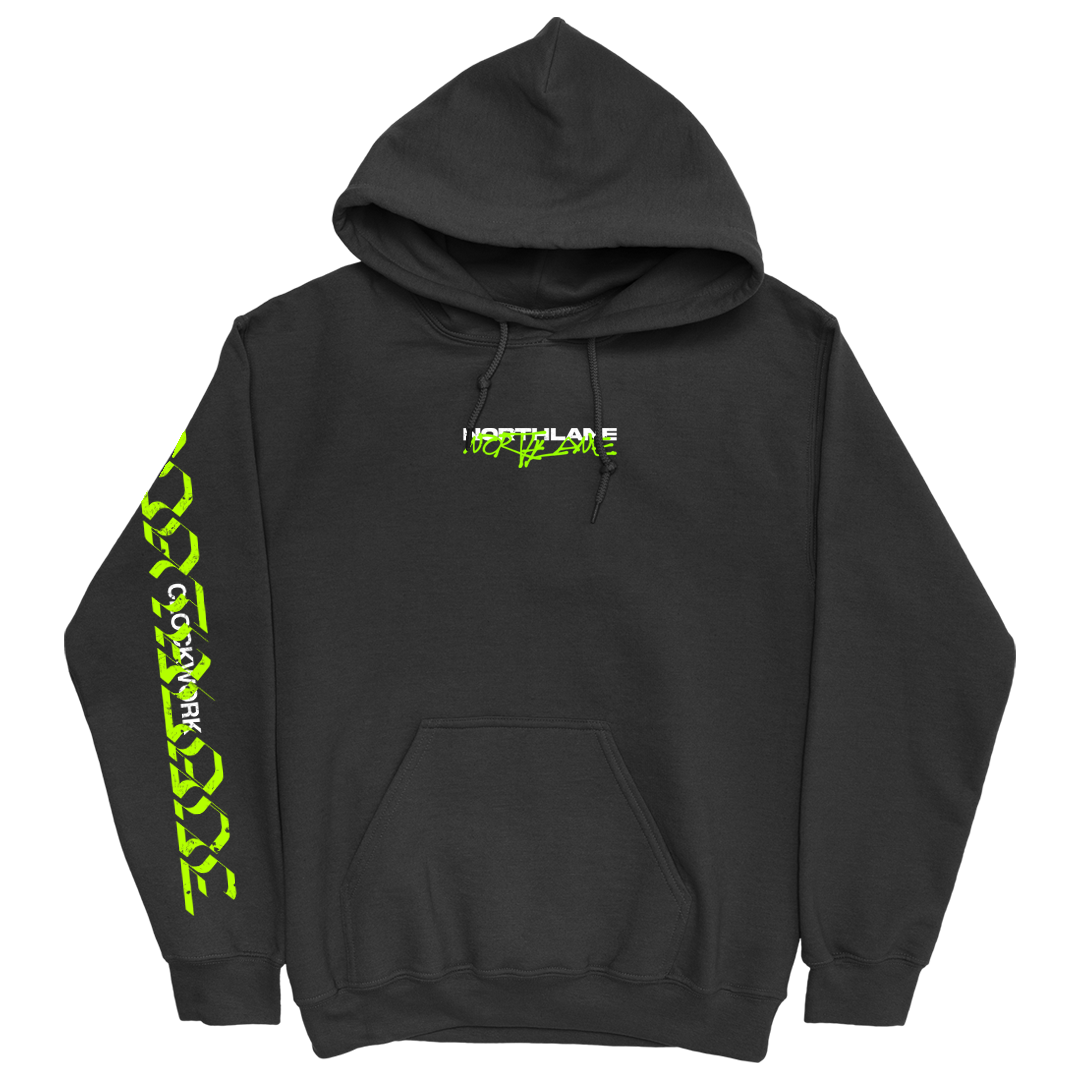 Cyber Black and Green Hoodie