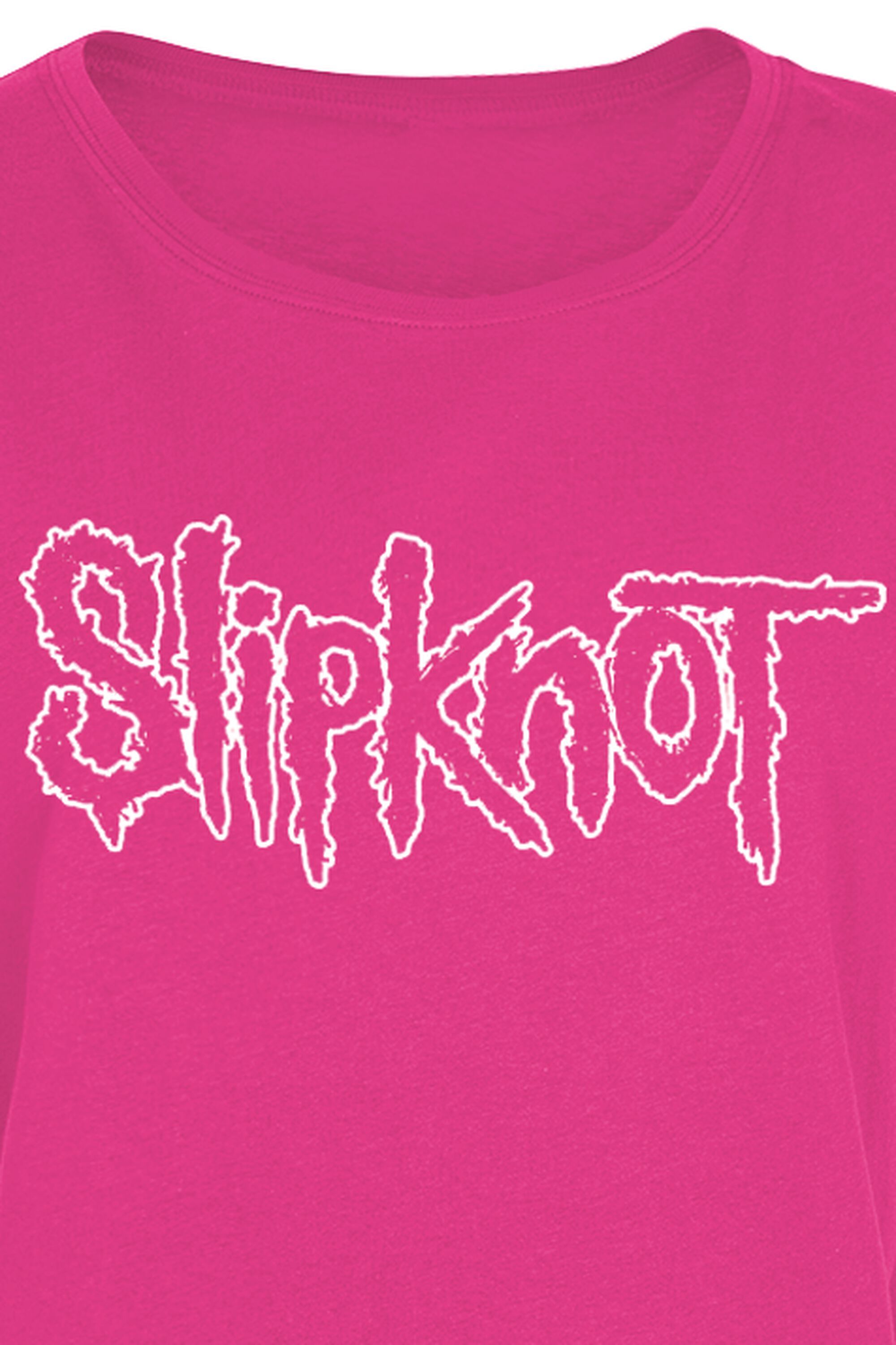 Hot Pink Logo Fitted T-Shirt